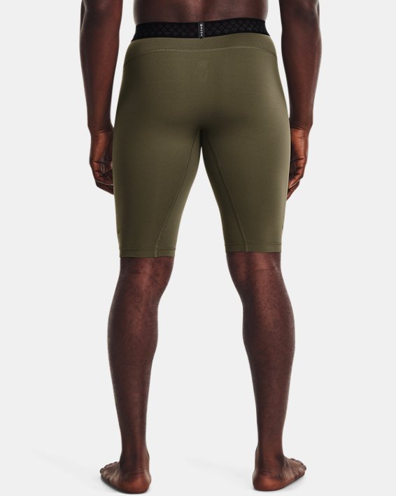 Men's UA RUSH™ HeatGear® 2.0 Long Shorts, Green, pdpMainDesktop image number 1